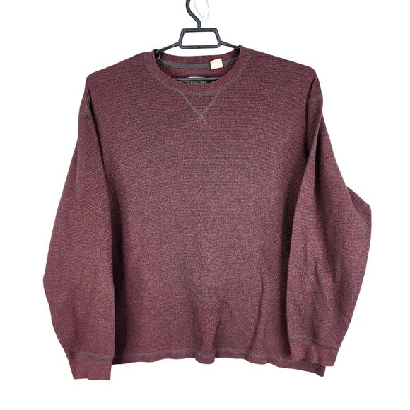 Mens Red Head Brand Co Burgundy Sweater Crewneck Long Sleeve Size 2XL - Picture 1 of 9